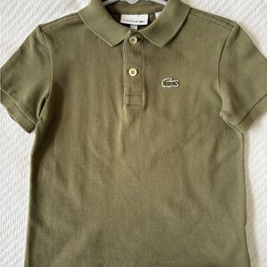 Lacoste Kids Khaki Polo Shirt